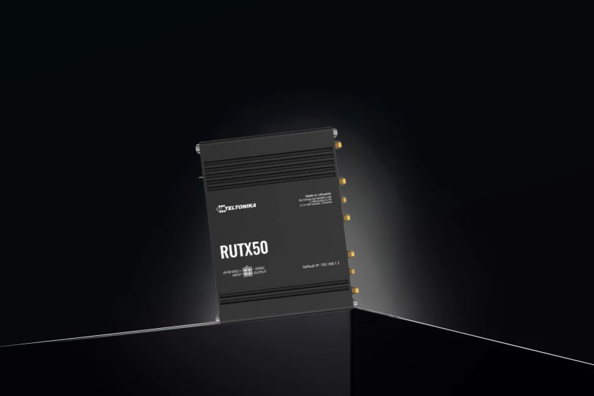 Teltonika RUTX50 5G Router – Industrial Dual SIM Router for Hippie Vans with Wi-Fi 5 & Gigabit Ethernet | £399