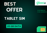 Tablet sim 5G speed 20GB