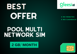 Pool Multinetwork Sim ( Vodafone, EE, Three)/2GB