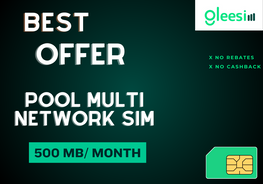 Pool Multinetwork Sim ( Vodafone, EE, Three)/500MB