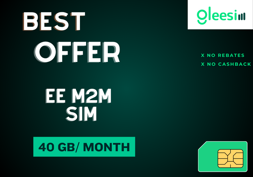 EE M2M sim/UK / US/ EU/40 GB