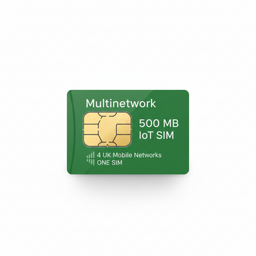 500 MB Multinetwork Sim with 4 UK mobile operators Ideal for Drones, Agri tech & Agri GPS tracking 