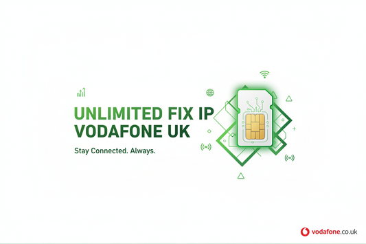 Unlimited 5G Fixed IP SIM – Vodafone UK | Public IP + Private APN | Secure Remote Access-GleeSim