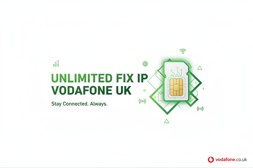 Unlimited 5G Fixed IP SIM – Vodafone UK | Public IP + Private APN | Secure Remote Access-GleeSim