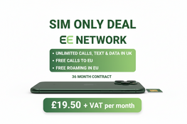 EE Unlimited Sim Only with Free EU calls & Roaming | Unlimited Data, Calls & Texts UK