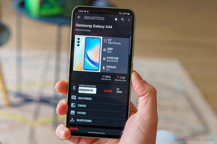 Samsung Galaxy A34 5G (SM-A346) 128GB Dual SIM – Graphite / Silver / Violet