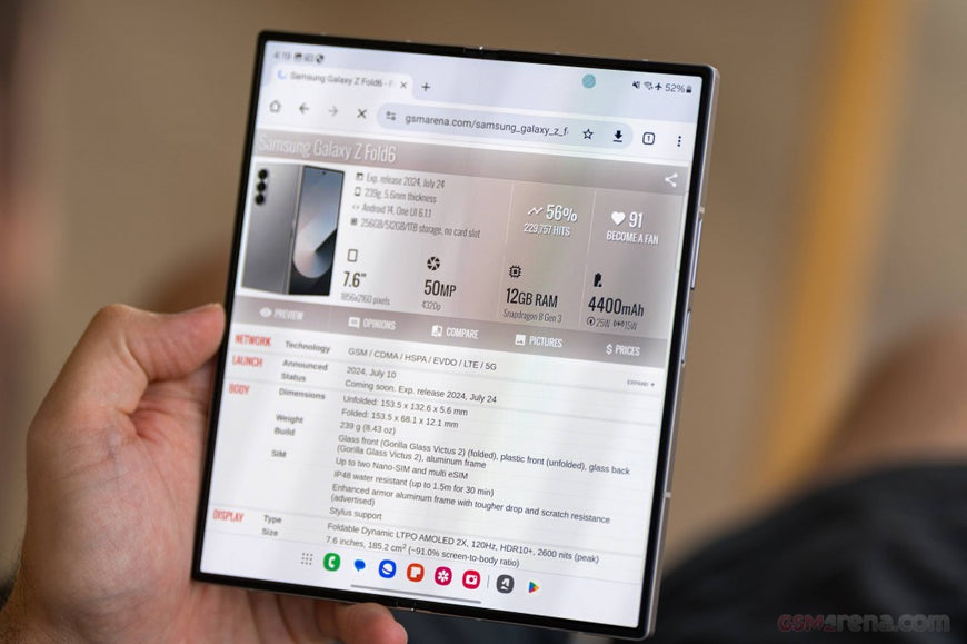 Samsung Galaxy Z Fold6 5G (SM-F956) Dual SIM – 256GB / 512GB – Silver, Navy, Pink | Gleesim UK