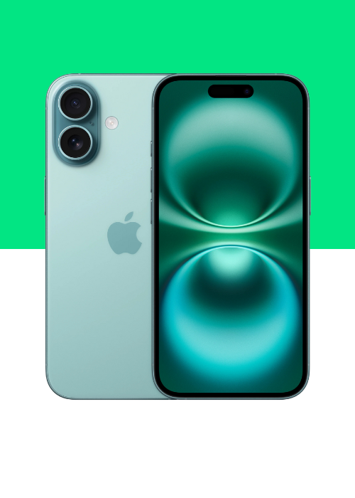 iPhone 16 128GB + Unlimited 5G Data, UK & EU Calls – Plan.com (O2 Network)