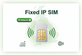 GleeSIM Unlimited 5G Fixed IP SIM – EE UK | Public IP + Private APN | Secure Connectivity