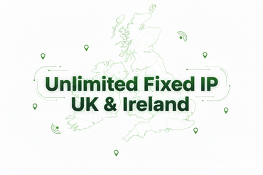 Unlimited 5G Fixed IP SIM - Static IPv4 | Three UK & Ireland- GleeSim