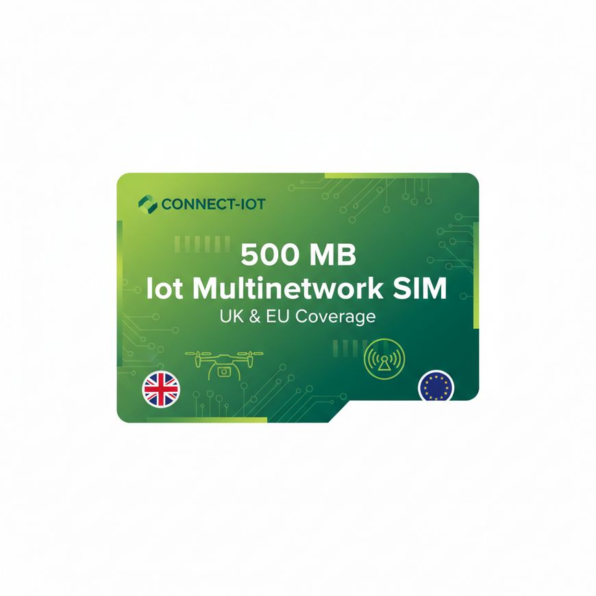 UK- EU Multinetwork 500 MB  Each Month Agri tech, Drones, GPS module sim